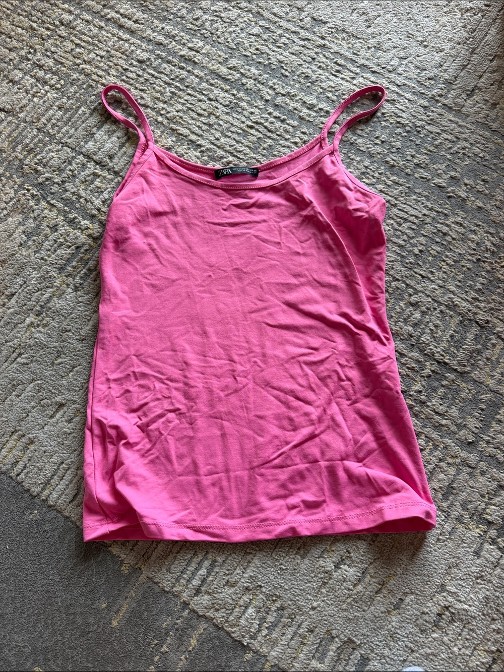 Zara Hot Pink Spaghetti Strap Camisole